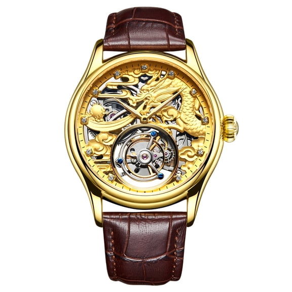 AESOP Men Flying Tourbillon Movement Mechanical Automatic Luxury Watches Wristwatches Skeleton Watch Brand For Man Sapphire