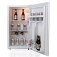 thumbnail image 2 of Coors Light Compact Fridge w/ Bottle Opener, 3.2 cu ft (90L), White, Space-Saving Flat Back Design, Reversible Door, Tempered Glass Shelves, Licensed Coors Light Artwork, Perfect for Beer-Lovers, 2 of 8