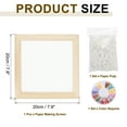 thumbnail image 2 of Uxcell Paper Making Screen with Decorate Sequins Wooden Paper Making 7.9" x 20" Papermaking Frame Kit for DIY Paper Craft Making Cards, Bookmarks, 2 of 7