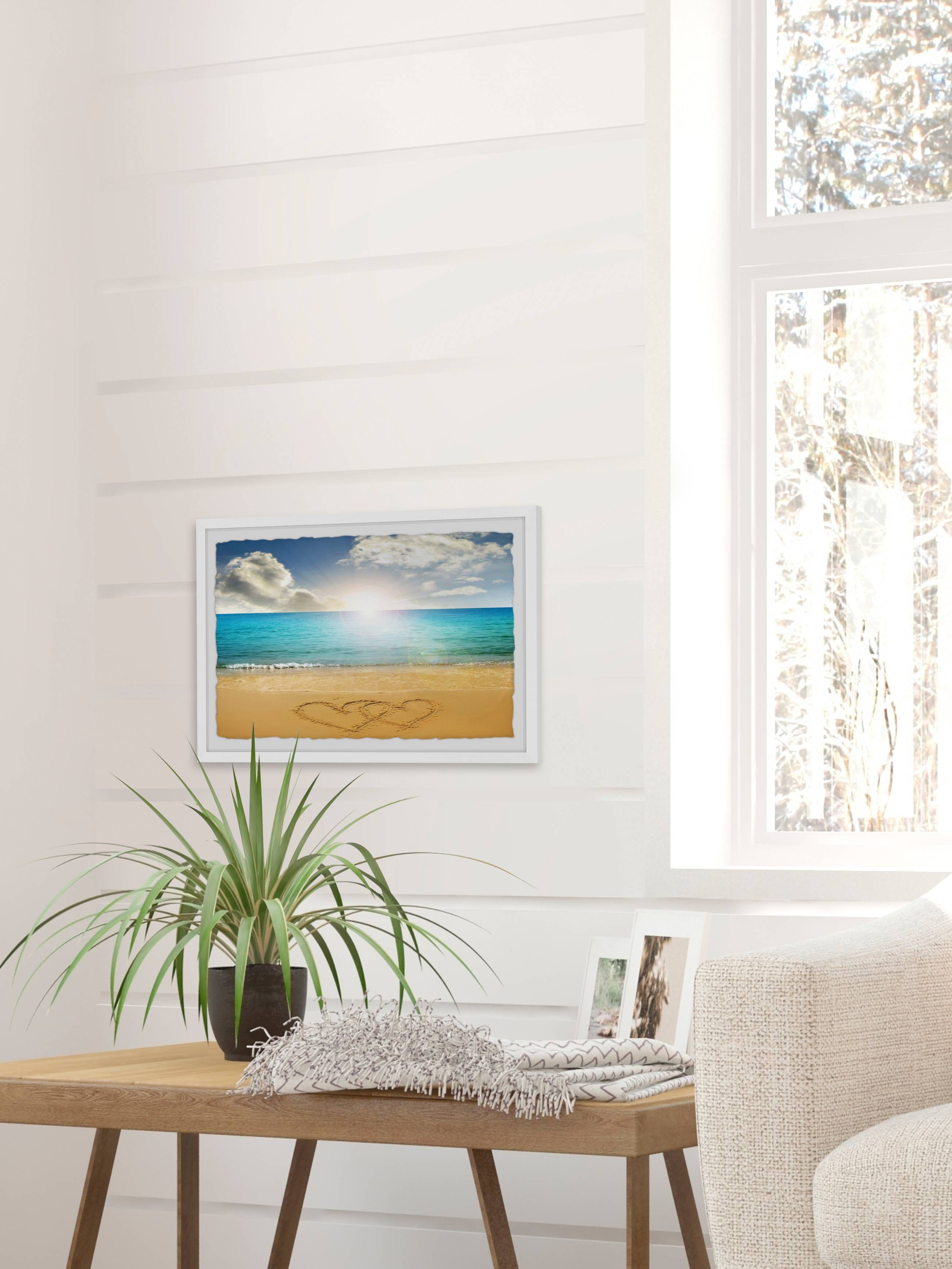 Hearts Linked Framed Painting Print