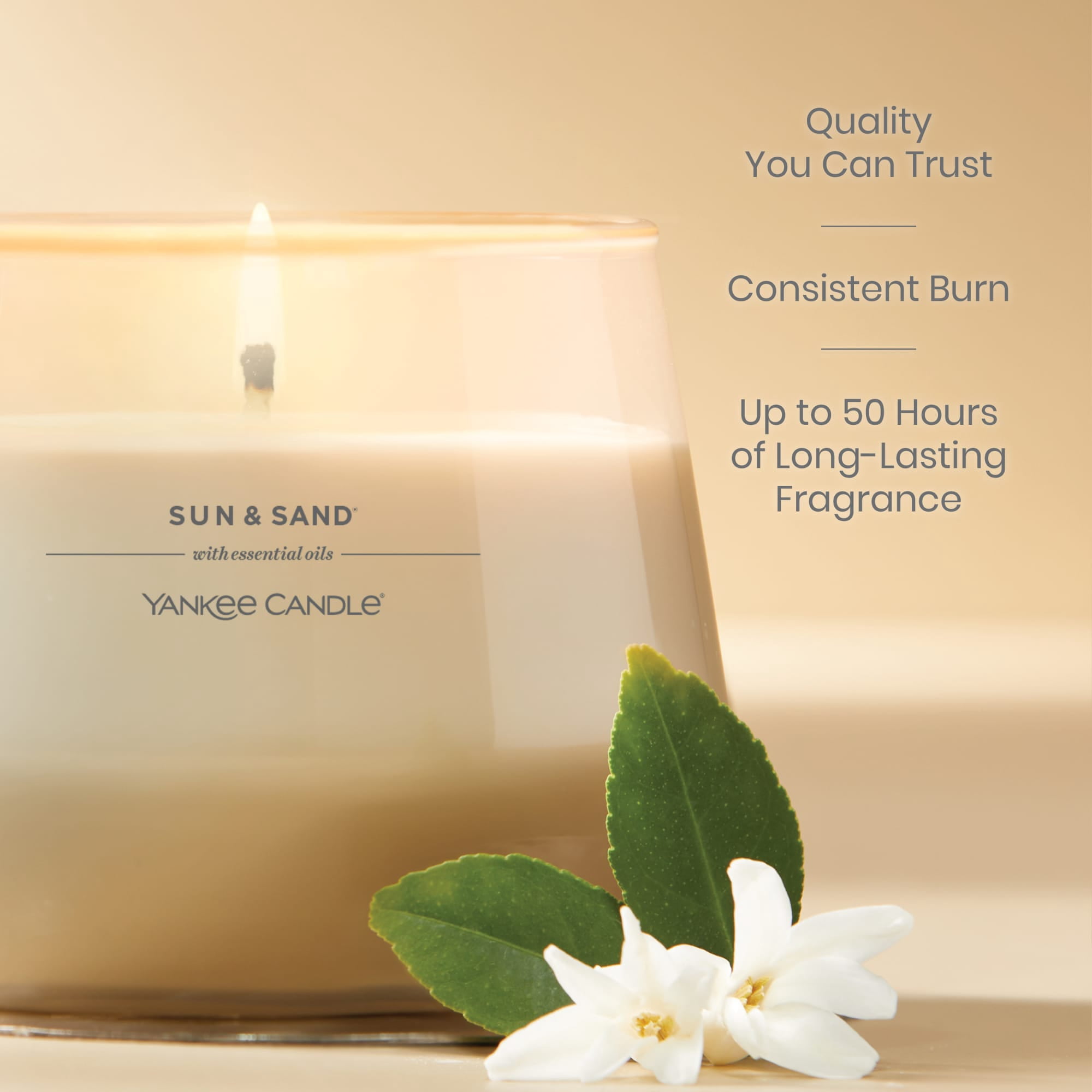 Yankee Candle Sun & Sand Studio Home Decor Scented Candles, 10 oz