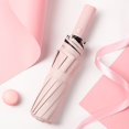 thumbnail image 1 of 12 Bone Automatic Black Rubber Folding Sunscreen Umbrella Men's Business style Reverse Umbrella, 1 of 4