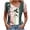 White, variant on Horkkom Dress Shirts for Women Spring Summer V Neck Short Sleeve Blouses Floral Print Dressy Business Casual Tops M