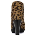 thumbnail image 4 of Unique Bargains Bottines Chelsea à Talons Épais à Bout Rond pour Femmes, 4 of 7