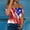 2# Red summer tops 2023 women, variant on Dyegold Summer Tops for Women 2023 Trendy, Women Summer Cold Shoulder Cami Tops Star Stripes 4th July Tshirt Short Sleeve American Flag Patriotic Blouse ​Tunic