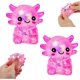 thumbnail image 1 of Squishy Toy Axolotl Stress Relief Slow Rising, 2 unidades, rosa, 1 of 6