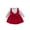 Red, variant on Baby Girls Cute Dresses Princess Bow Patchwork Long Sleeve A-Line Dress Sweet Fall Casual Infant Girl Outfits Red 6 Months