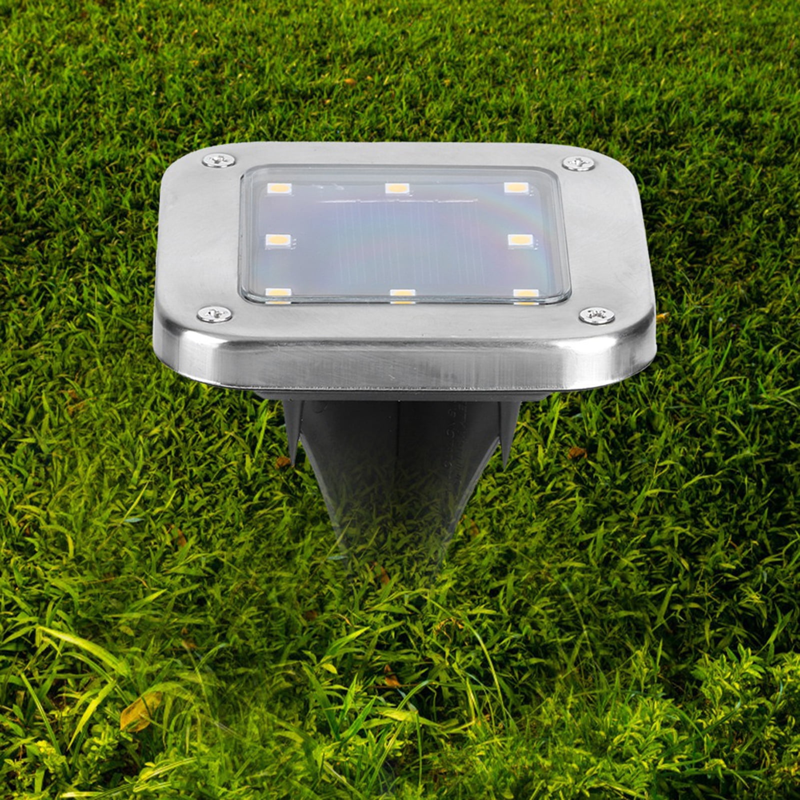 Cergrey Solar Ground Lights,4pcs 8LED Solar Buried Light Under Ground