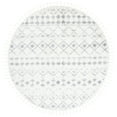 thumbnail image 2 of SAFAVIEH Berber Fringe Vinal Aztec Shag Area Rug, Ivory/Gray, 6'7" x 6'7" Round, 2 of 11