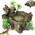 thumbnail image 3 of Xingzhi Bol d'Alimentation de Reptiles Ferme et Stable Plat de Résine Décorative Faite avec de la Résine 1Set, 3 of 6