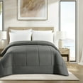 thumbnail image 2 of Swift Home Basic Down Alternative Comforter, All Season Hypoallergenic Cozy Comforter, King, Grey, 2 of 8