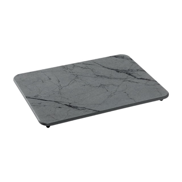 Tapete para platos de secado rápido, tapete para fregadero con 4 patas antideslizantes, tapete para secar platos Gris oscuro