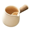 thumbnail image 3 of Tetera de cerámica con mango antiescaldaduras, teteras de té duraderas de 650ml, infusor de té para el hogar, cocina, casa de té, hotel al aire libre , estilo A perfecl  Tetera con infusor, 3 of 7