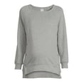 thumbnail image 6 of Time and Tru Women's Maternity Side Snap Sweatshirt, 6 of 6