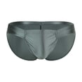 thumbnail image 2 of Zivyakyron Low Rise Briefs Men Athletic Silky Underwear for Men Loose Plain Breathable Underpants, 2 of 5