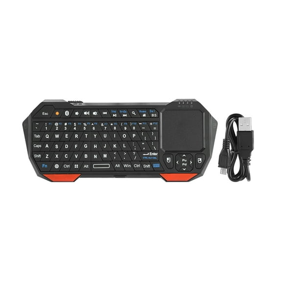 ZOUSSIQI 2-in-1 Wireless Bluetooth BT3.0 Mini Keyboard Air Mouse QWERTY Keyboard for Android/IOS/Windows EL225#54640