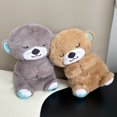 thumbnail image 5 of Oso de peluche creativo que respira, nutria relajante para bebés, juguetes de peluche, música relajante para novias, compañero para dormir, muñecos con sonido y luz, regalos, 5 of 5