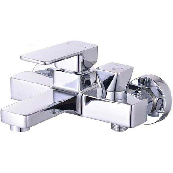 bathtub faucet Wall Mounted Shower Faucet Brass Cold and Hot Water Mixed Valve Bathroom Faucet-Golden
