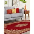 thumbnail image 3 of Rugs.com Amaya Collection Rug – 6' x 9' Burgundy Medium Rug Perfect For Bedrooms, Dining Rooms, Living Rooms, 3 of 4