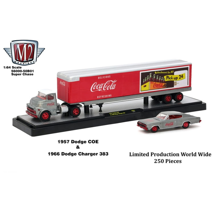 M2 Machines 1:64 2020 Coca-Cola Auto-Haulers Release 3 Trucks Set