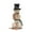 C, variant on Christmas Snowman Figure Decoration - 10.63 Inch Tall Plush Snowman Doll, Stuffed Holiday Greeter Figurine, Farmhouse Xmas Centerpiece for Home, Mantel & Table Decor
