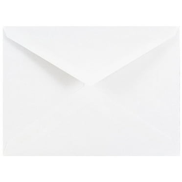 JAM Paper 4Bar A1 Invitation Envelopes with V-Flap, 3 5/8 x 5 1/8, White, 25/Pack