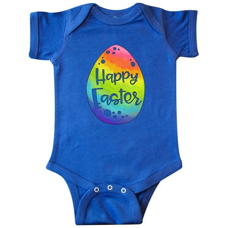 

Inktastic Happy Easter Rainbow Easter Egg Gift Baby Boy or Baby Girl Bodysuit