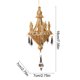 thumbnail image 3 of xihome Adorno colgante de cristal navideño tipo candelabro, decoracin de plstico para rbol de Navidad, 7x7x18 cm, 3 of 6
