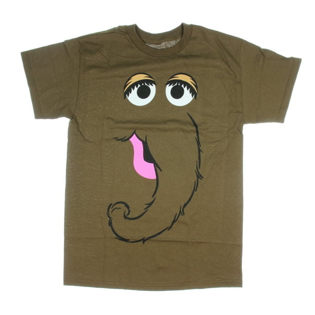 Sesame Street - Sesame Street T-Shirt Snuffleupagus Face Tee Adult Mens Graphic Apparel Shirt 