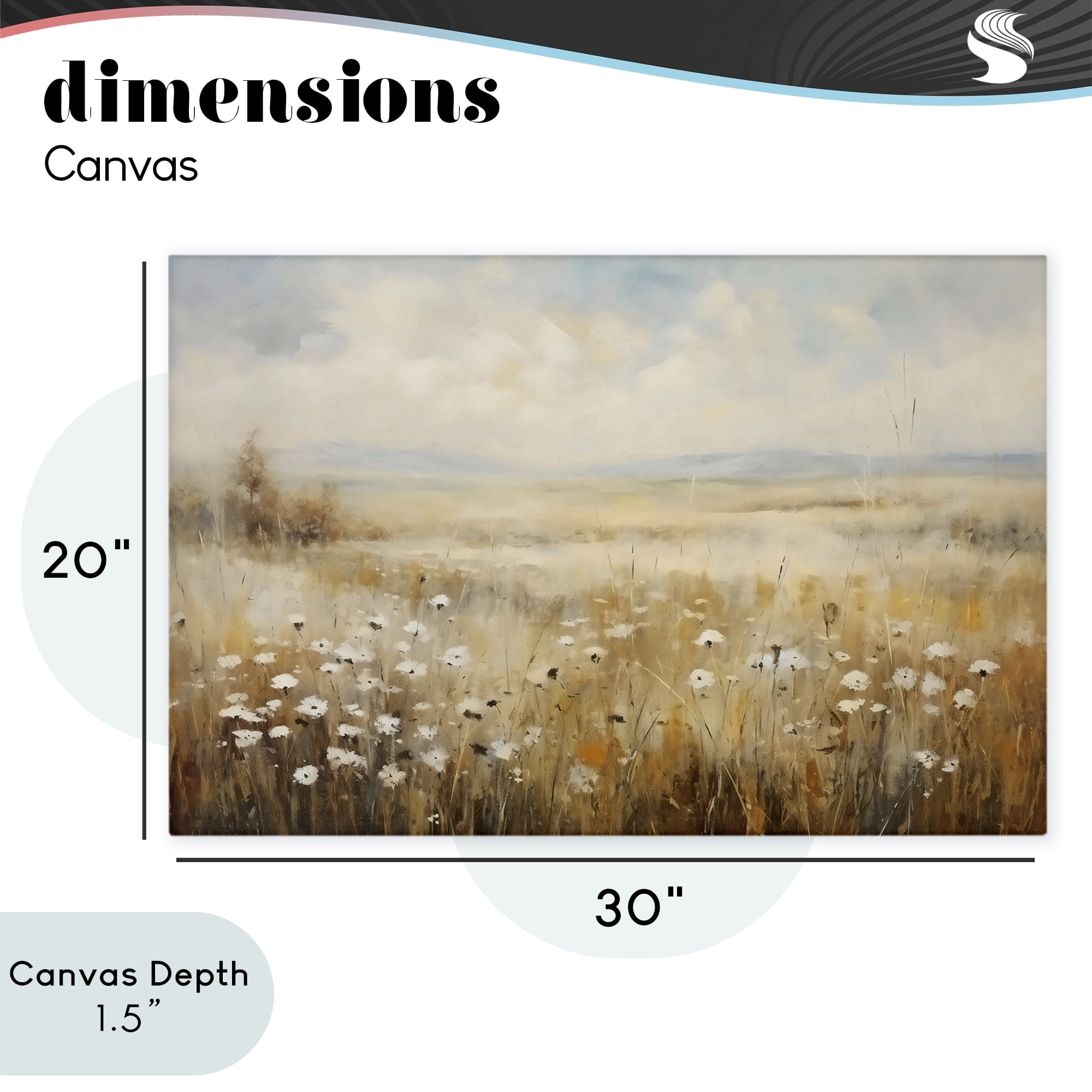 Stupell Industries Neutral Land Calmness Canvas Wall Art, design by Creative Studio
