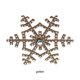 thumbnail image 5 of Matsuzay 6 uds anillos de servilleta de copo de nieve plateados elegantes de acero inoxidable Navidad y Acción de Gracias fáciles de limpiar Barra de herramientas oro, 5 of 6