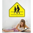 thumbnail image 2 of Wallhogs School Crossing Sign Wall Decal, 2 of 2