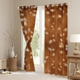 thumbnail image 3 of Homewish Deer Print Black Out Curtains for Teens Boys Girls,Jungle Animal Curtains Pack of 2 (42x63 Each),Brown White Bedroom Curtains,Breathable Home Decor, 3 of 6