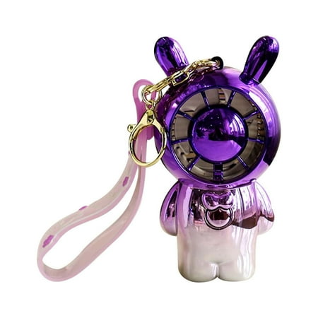 

yongmandr Electric Mini Fan Charging Small Fans USB Rechargeable Handheld Battery Powered Portable Fans Personal Cooling Fan That Blows Cold Air (Purple)