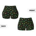 thumbnail image 3 of Sigee St. Patrick's Day8 Print Women's High Waist Workout Shorts - Squat Proof, Tummy Control, Yoga and Gym Activewear-, 3 of 9