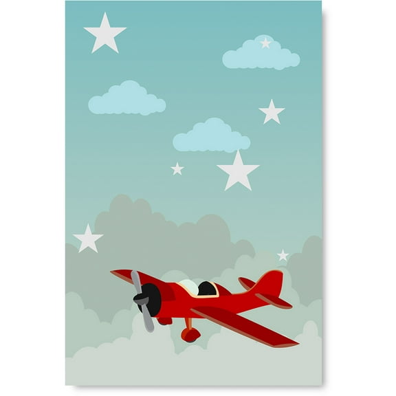 Awkward Styles Plane Poster Art Cute Wall Art Nursery Room Wall Art Baby Boy Room Decor Baby Girl Room Decorations Printed Art Picture Newborn Baby Room Wall Decor Plane Wallpapers Made in USA