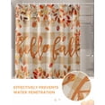 thumbnail image 6 of Thanksgiving Hello Shower Curtain Set ，Waterproof Fabric Shower Curtains Fall Plant Leaves Buffalo Plaid Shower Curtains for Bathroom,Bathroom Decor 36"x72", 6 of 7