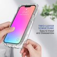 thumbnail image 4 of Compatible avec iPhone 13 Pro Max Étui (6.7 Pouces) Motif Fleur Clair Couverture Complète PC Dur + Silicone TPU 2 en 1 Étui Résistant aux Rayures pour Femmes Filles - Fleurs Sauvages, 4 of 7