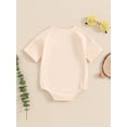 thumbnail image 3 of Bagilaanoe Newborn Baby Girl Boy Summer Rompers Print Short Sleeve Bodysuits 3M 6M 12M 18M Infant Casual One Piece Short Jumpsuit, 3 of 8
