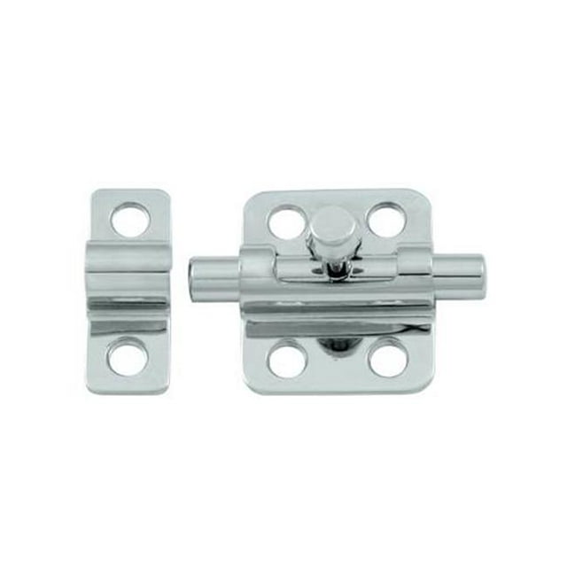 Deltana 2BBU26 2 in. Barrel Bolt- Bright Chrome - Solid Brass