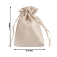 thumbnail image 3 of Efavormart 12PCS Beige Satin Gift Bag Drawstring Pouch Wedding Favors Bridal Shower Candy Jewelry Bags - 6"x 9", 3 of 11