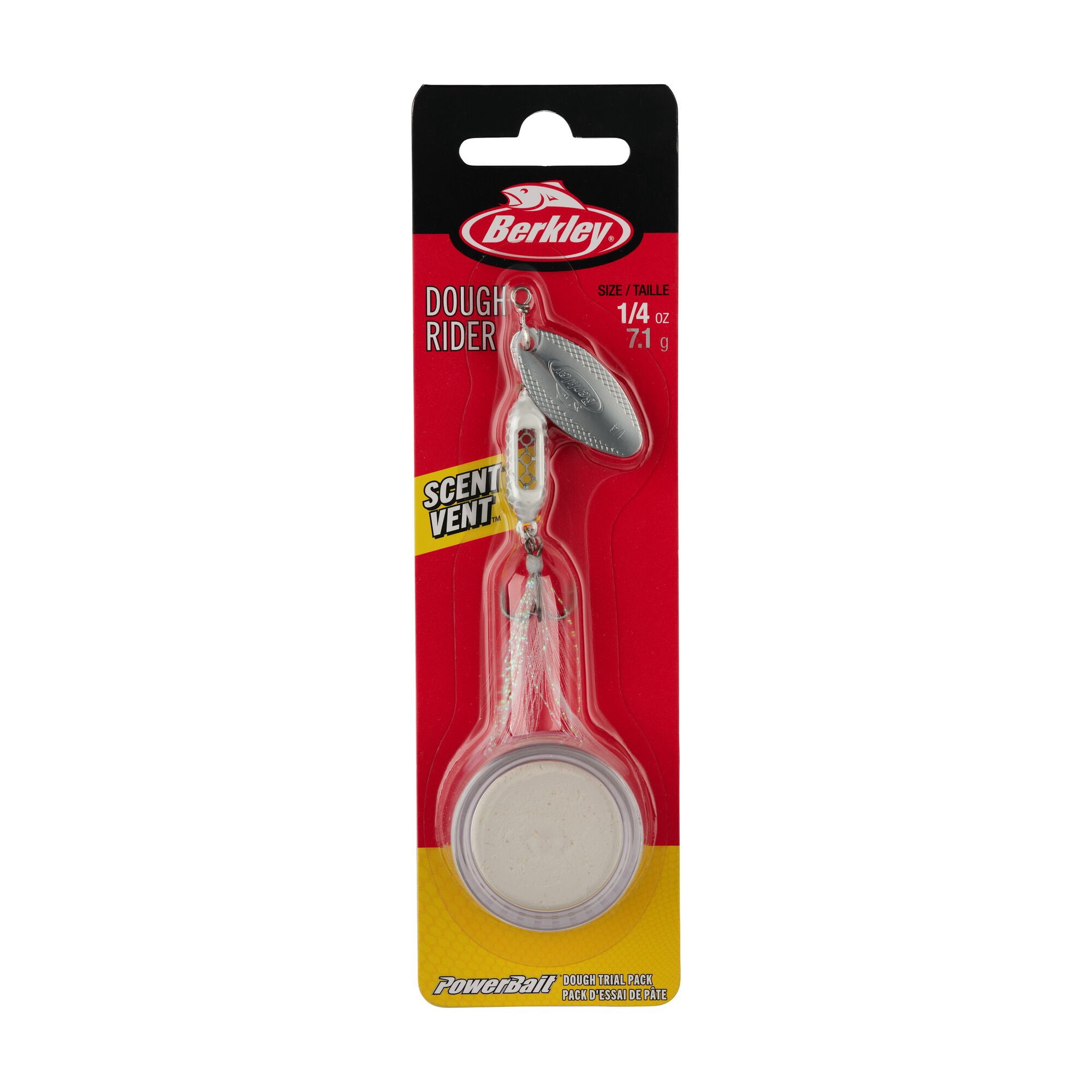 Berkley Dough Rider, 1/4 oz, White/Silver