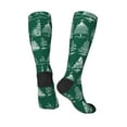 thumbnail image 4 of Easygdp Christmas Trees Soccer Socks Sport Knee High Socks Calf Compression Athletic Socks for Men and Women, 4 of 9