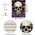 thumbnail image 2 of 1set 4 Pieces Cute Tapestries Mushroom Skull Small Size Aesthetic Tapestry Wall Hanging Vintage Aesthetic Home Decoration for Bedroom Living Room Study Workroom Band Club Society(15" x 20"), 2 of 7
