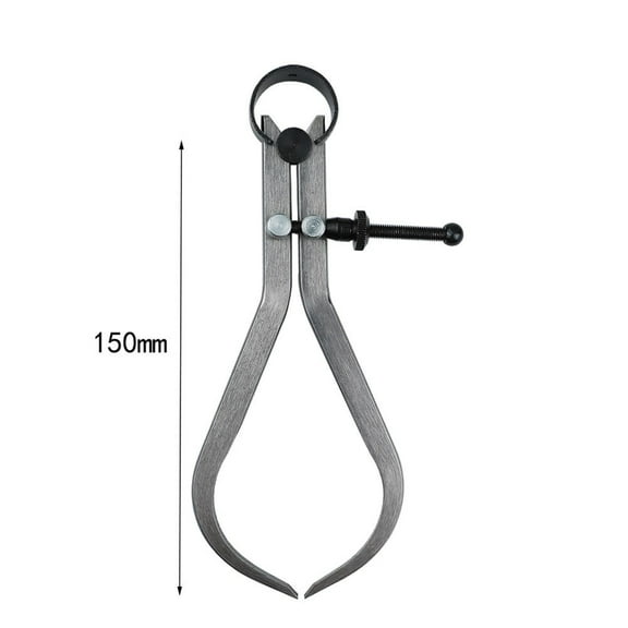 RANMEI 100/150/200Mm Woodworking Round Gauge Spring Loaded Outside Gauge Vernier Caliper For Wood Lathe High-Precision Measuring Tool