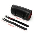 thumbnail image 3 of Clearance Tool Bag under $10,Motorcycle Handlebar Bag Saddlebags PU Leather Handmade Motorcycle Fork Bag Roll Durable Storage Tool Pouch With Straps For Men Women, 3 of 9