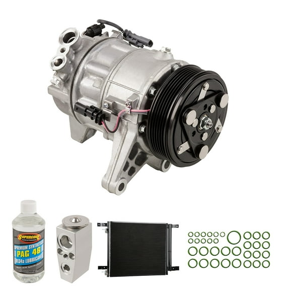 A/C Kit w/ AC Compressor Condenser & Drier For Cadillac SRX 2012 2013 2014 2015 - BuyAutoParts