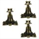 thumbnail image 1 of Vintage Brass Meditation Frog Statue Ornaments, 1 of 5