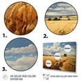 thumbnail image 3 of Designart "Meadow Serenity Yellow Wheat Fields I" Landscapes Framed Wall Art - Traditional Yellow Meadow Entryway Framed Wall Art, 3 of 6