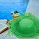 thumbnail image 4 of KAKOWELY Sombrero de paja mexicano, sombrero de paja tejida, sombrero para el sol, sombrero de playa estilo hawaiano, sombrero de verano, sombrero de paja decorativo, 4 of 4